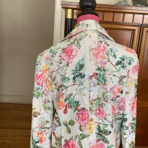 Ladies shirt sequin moto style jacket.Macy’s INC bran. NWT.